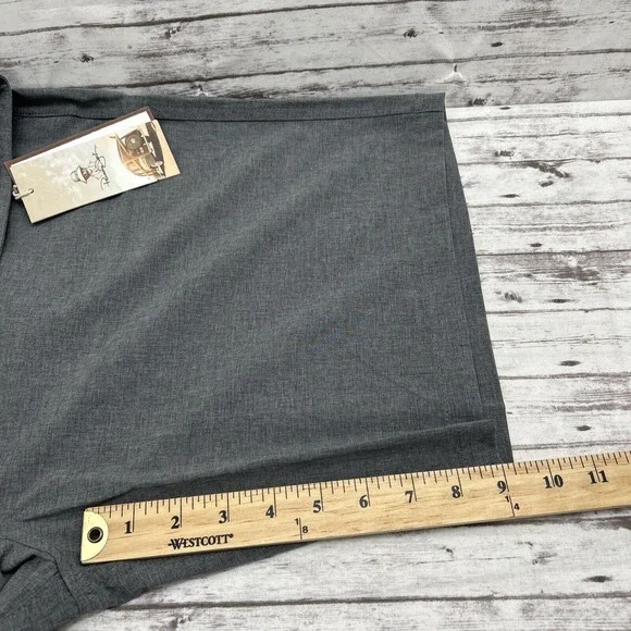 Panama Jack Shorts Men's Size 38 Gray Grey Golf 4 Way Stretch Beach Quick dry - Picture 9 of 10